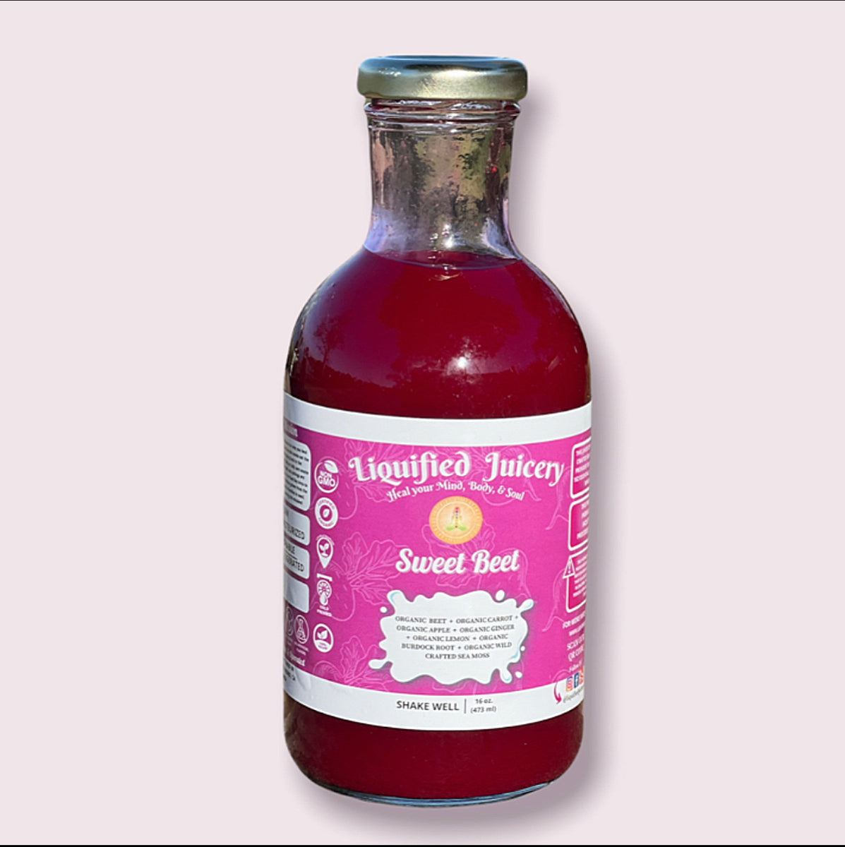 Sweet Beet infused with Wild crafted Sea Moss and Superfoods (16oz