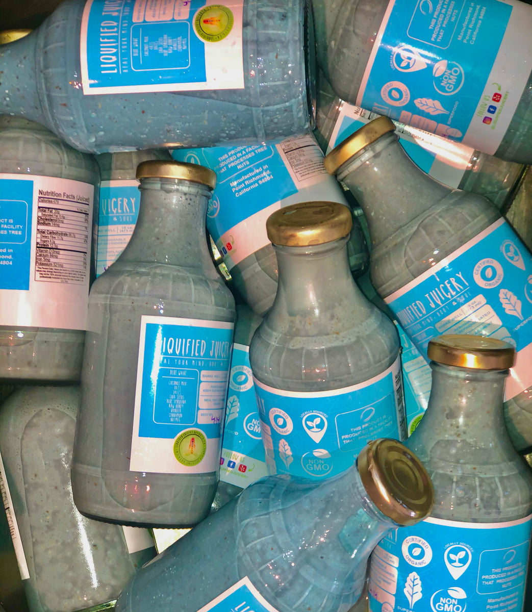 Blue Wave Meal Replacement Shake Infused With Wild Crafted Sea Moss 